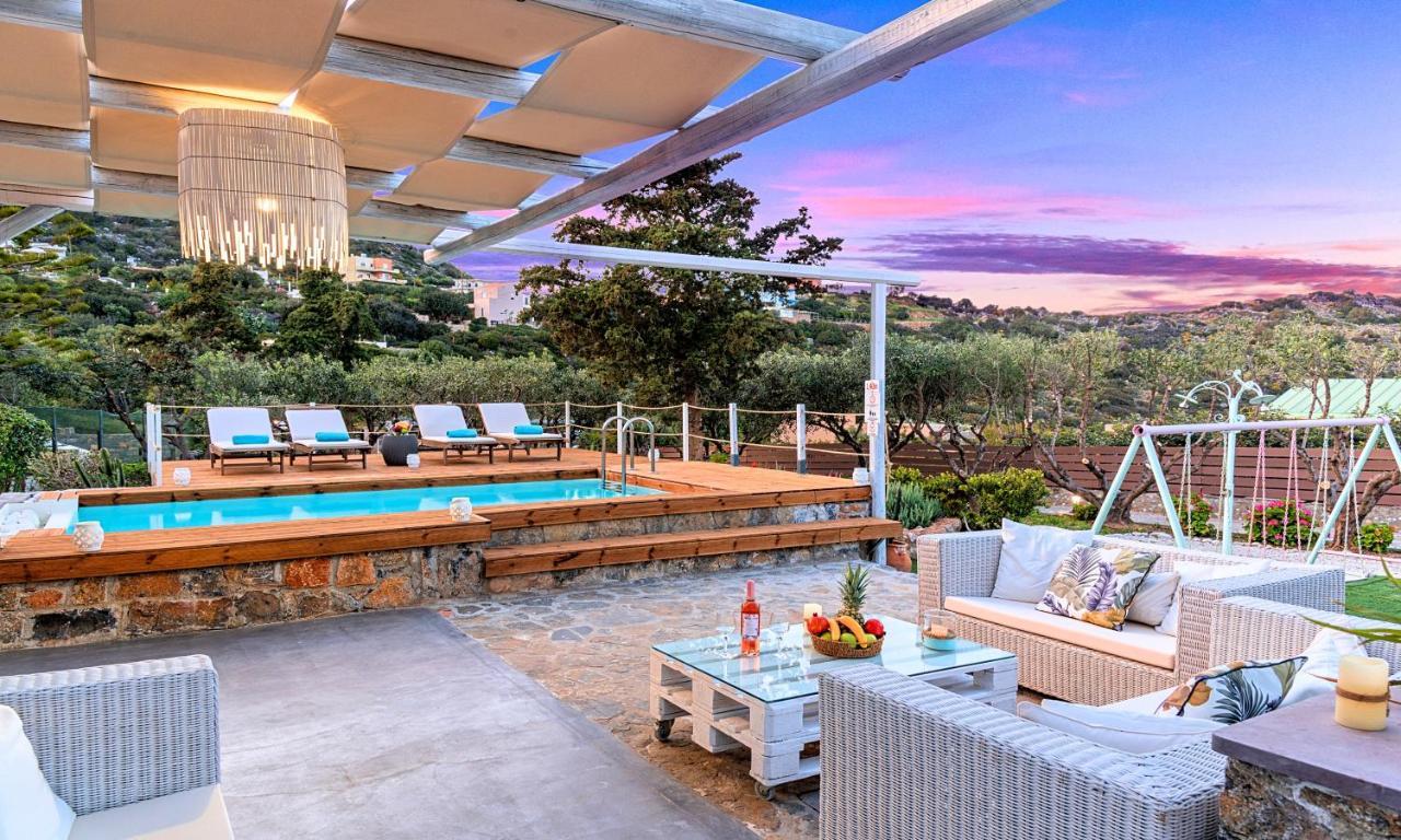Cretan Lodge Heated Pool Ájosz Nikólaosz Kültér fotó