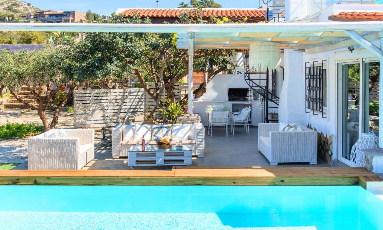 Cretan Lodge Heated Pool Ájosz Nikólaosz Kültér fotó