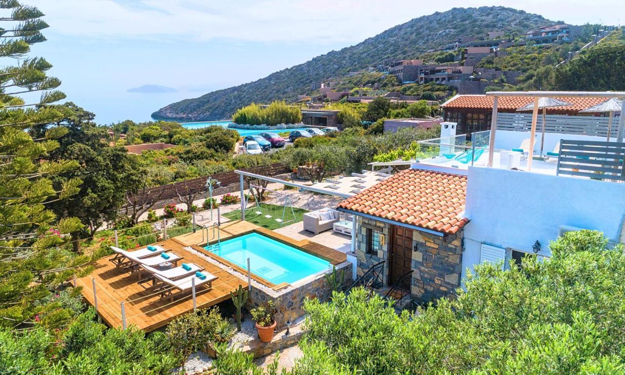 Cretan Lodge Heated Pool Ájosz Nikólaosz Kültér fotó