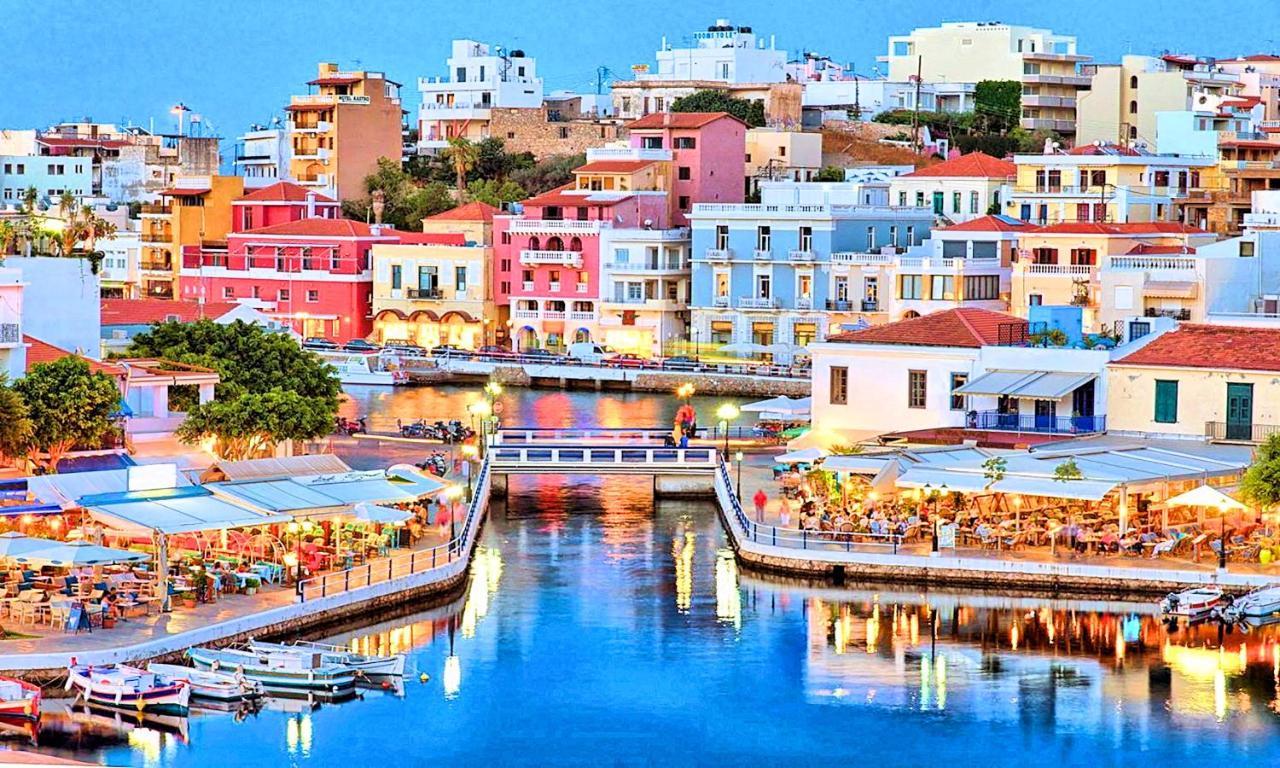 Cretan Lodge Heated Pool Ájosz Nikólaosz Kültér fotó