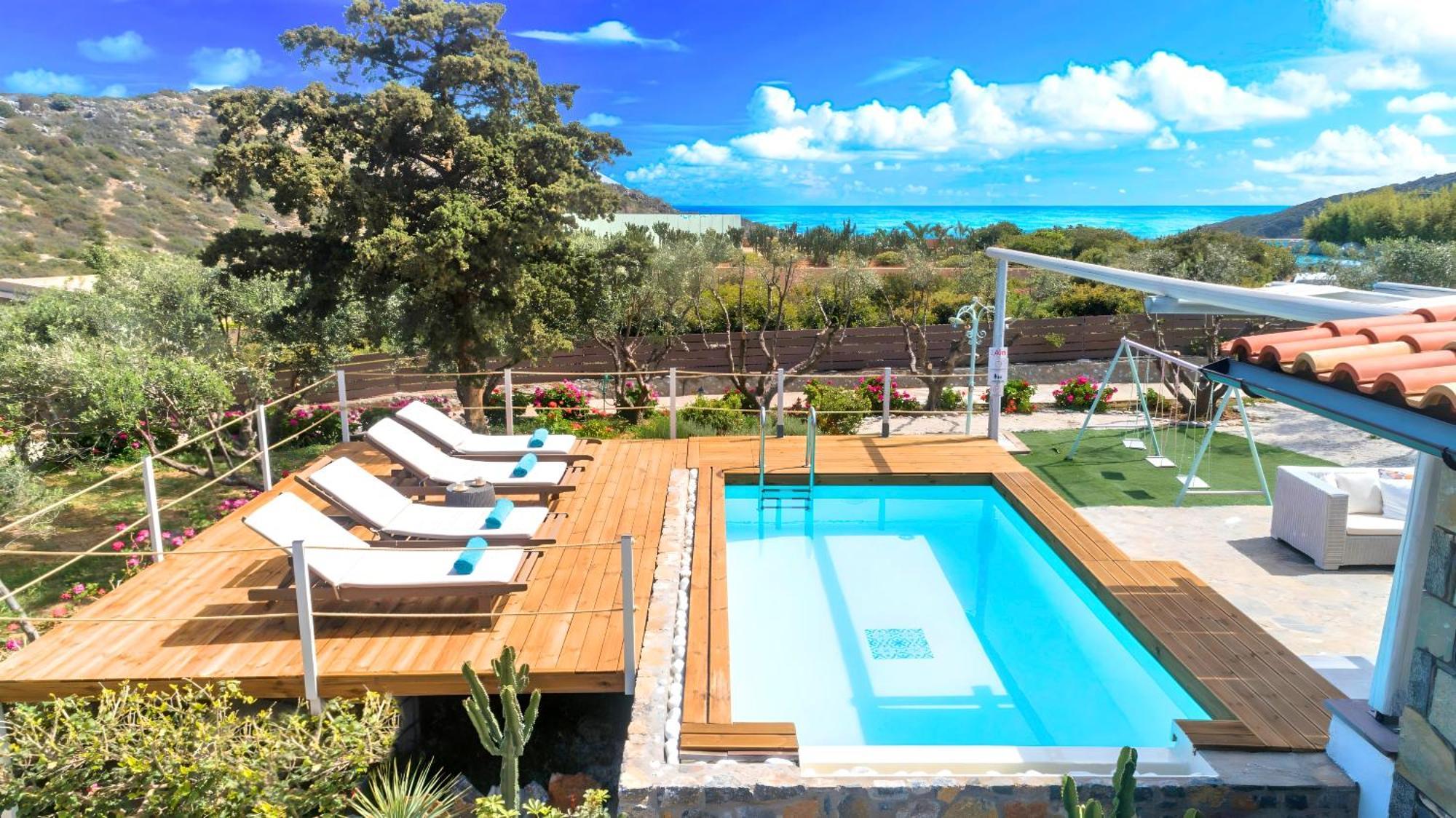 Cretan Lodge Heated Pool Ájosz Nikólaosz Kültér fotó