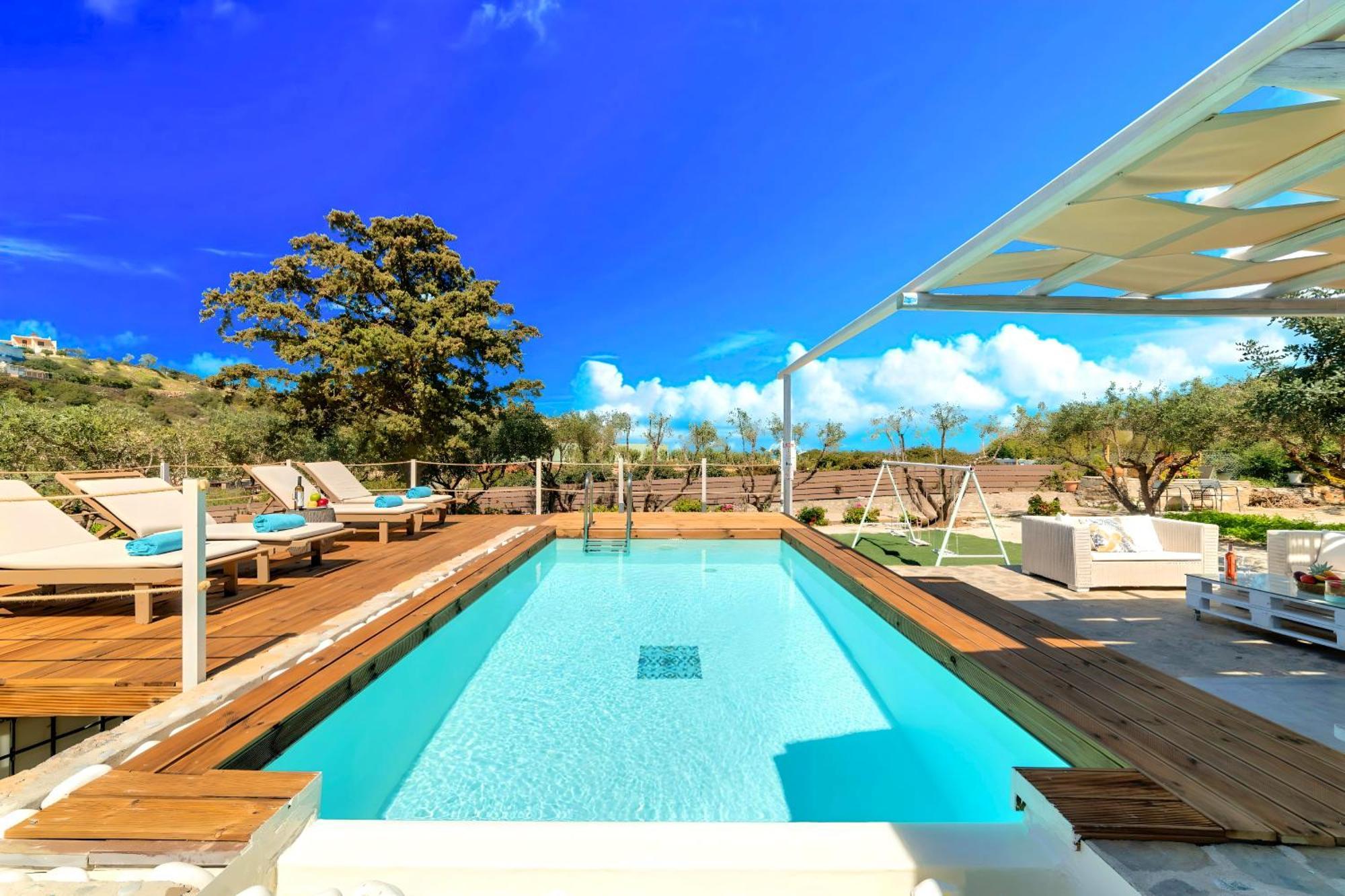 Cretan Lodge Heated Pool Ájosz Nikólaosz Kültér fotó