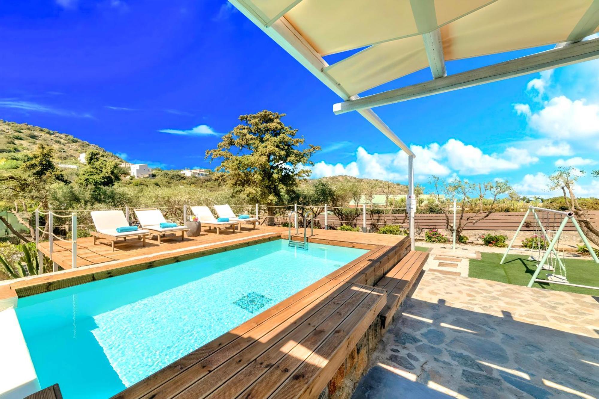 Cretan Lodge Heated Pool Ájosz Nikólaosz Kültér fotó
