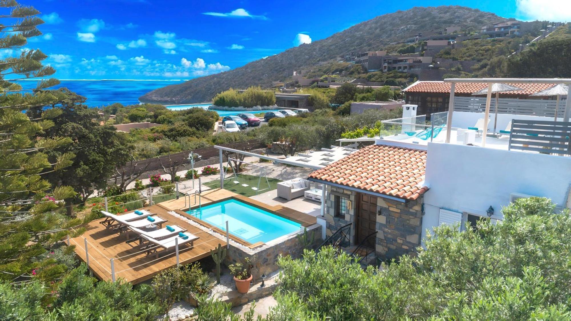 Cretan Lodge Heated Pool Ájosz Nikólaosz Kültér fotó