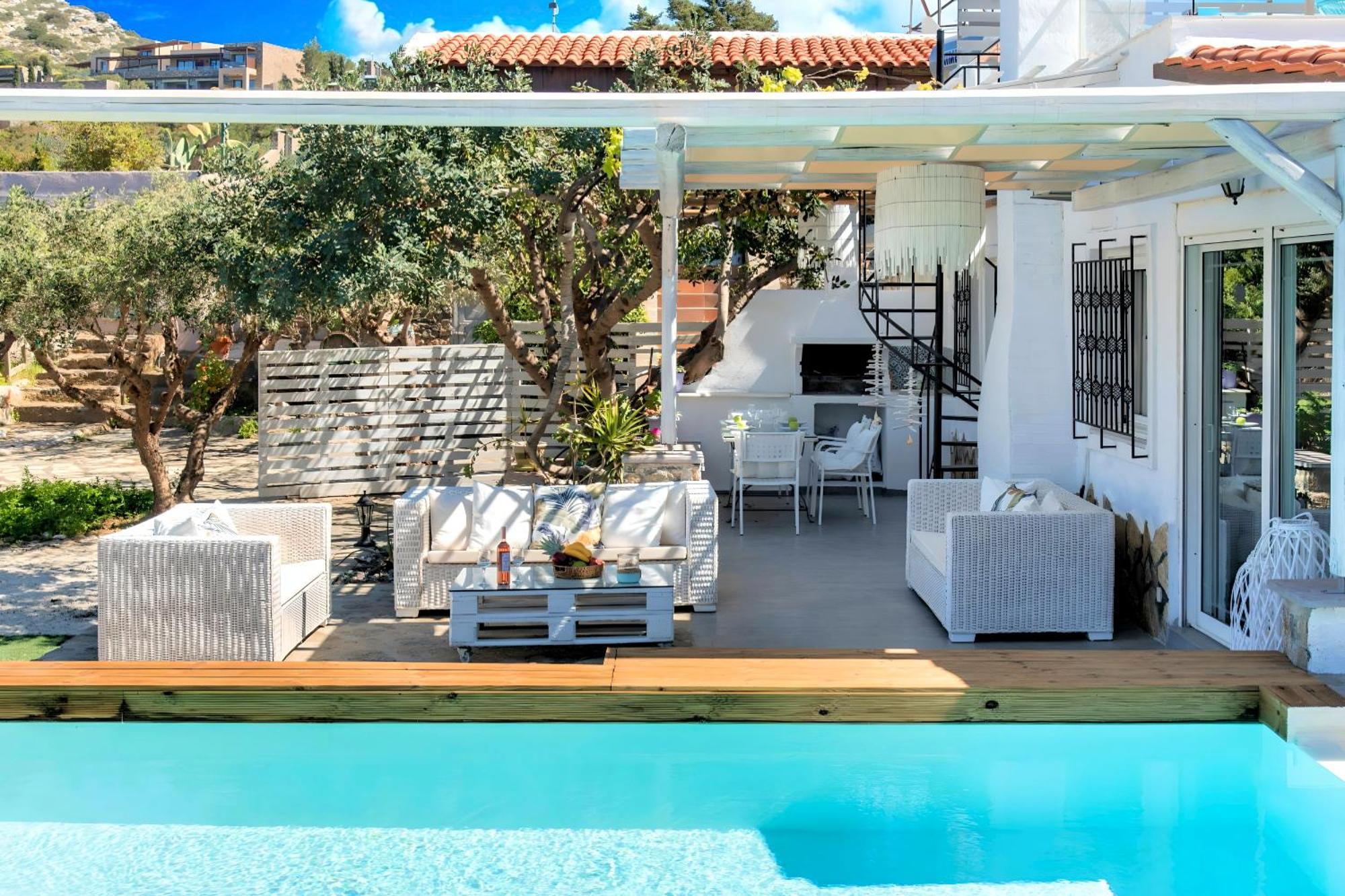 Cretan Lodge Heated Pool Ájosz Nikólaosz Kültér fotó