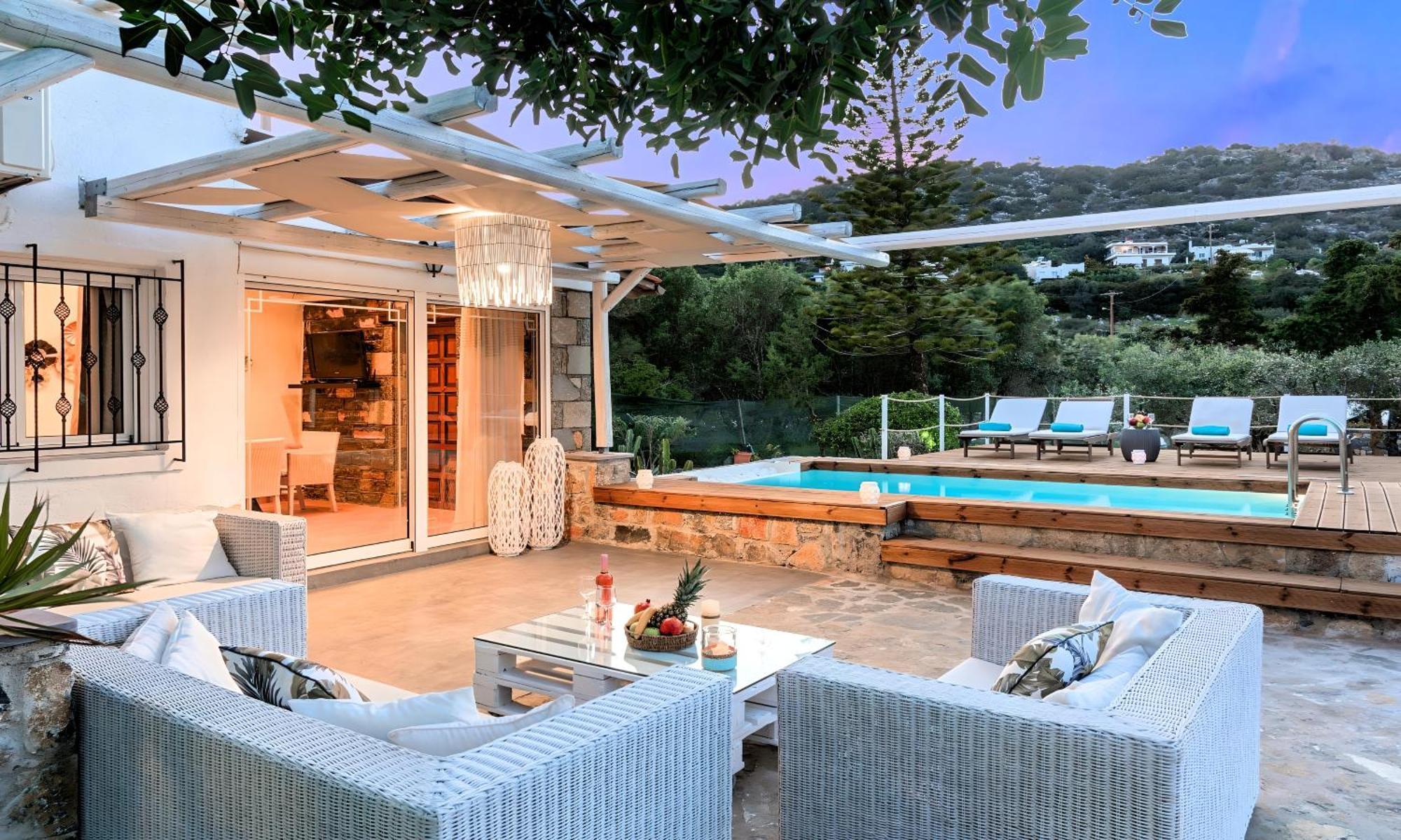 Cretan Lodge Heated Pool Ájosz Nikólaosz Kültér fotó